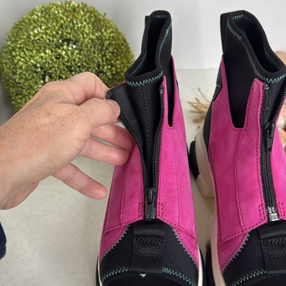 Timberland Adley Way Peep Toe Boot Sandals 'Very Berry' Sz 7 - Picture 4 of 13